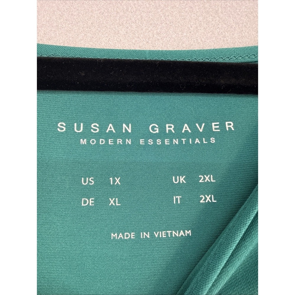 Susan Graver Modern Essentials Woman's Size 1X Blouse - Picture 3 of 7